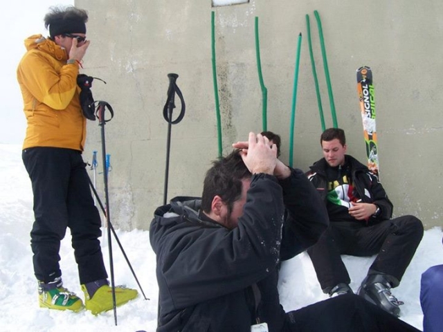  descansando na neve 